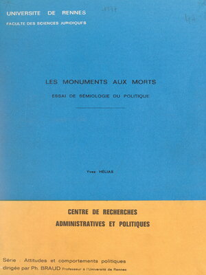 cover image of Les monuments aux morts